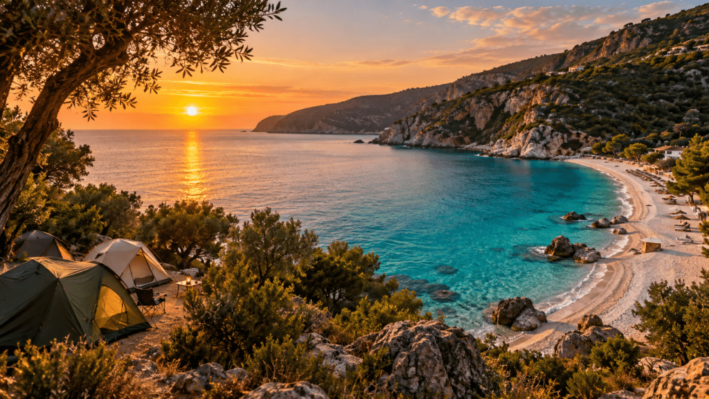 Kamping në Jalë – plazhi dhe bregdeti Jonian në Shqipëri