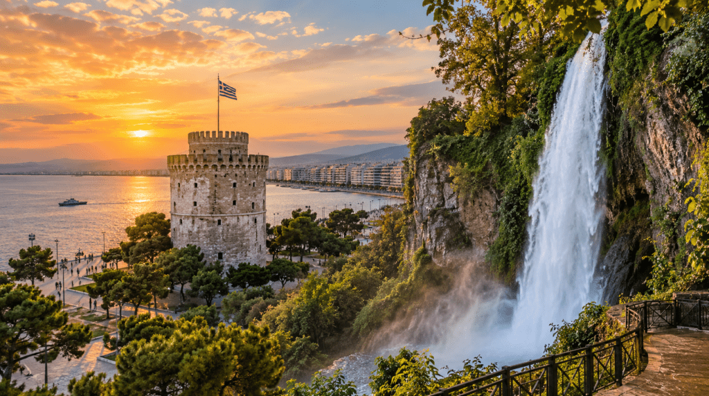 Selanik dhe Ujëvara Edessa – qytet dhe peizazh natyror në Greqi