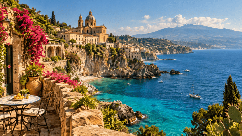 Siçili – Catania, Taormina dhe bregdeti mesdhetar i Italisë