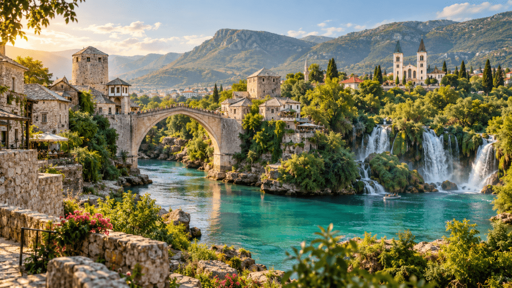 Mostar, Medjugorje dhe Ujëvara Kravica – Bosnje dhe Hercegovinë