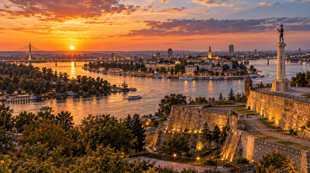 Beograd – Kalemegdan dhe panorama e qytetit
