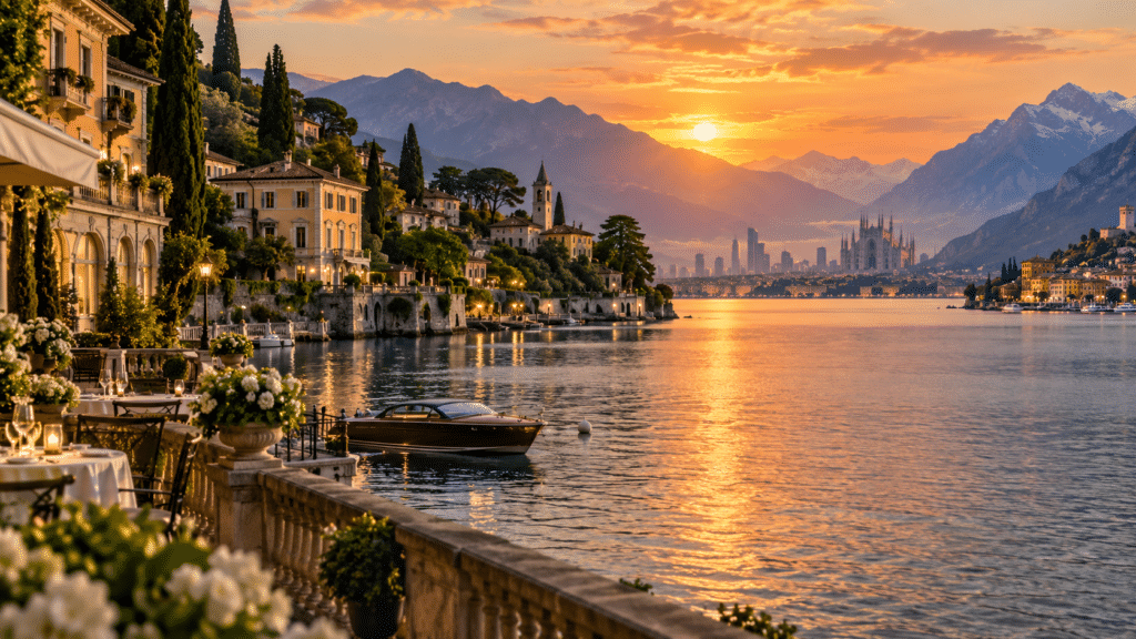 Milano dhe Liqenet Como, Garda, Maggiore