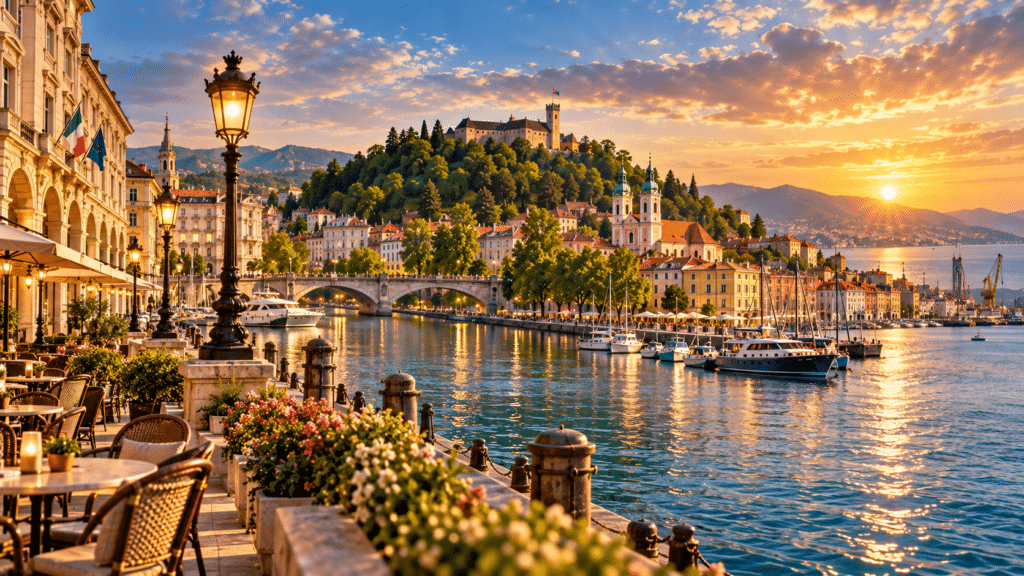 Trieste, Ljubljanë, Rijeka