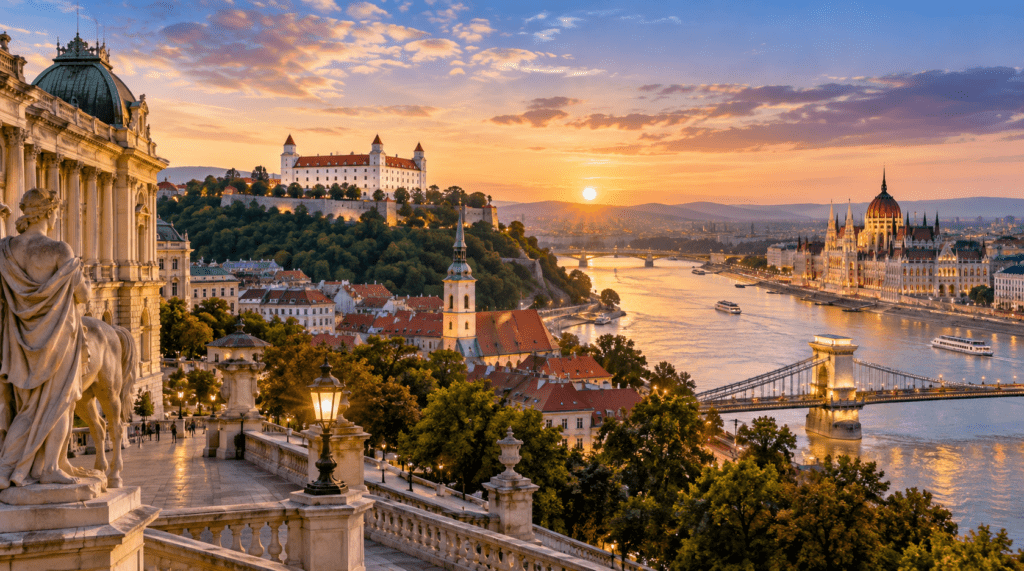 Vjenë, Bratisllavë dhe Budapest